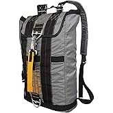 Military Tactical Backpack Parachute Buckles Hook Nylon Rucksacks Flight Backpacks Day Pack for Outdoor,Hiking,Camping (Grey)