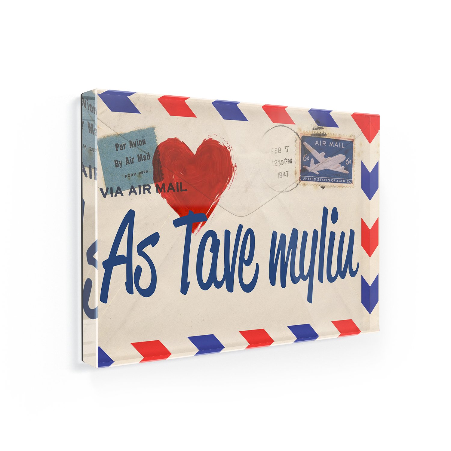 Fridge Magnet I Love You Lithuanian Love Letter from Lithuania - NEONBLOND