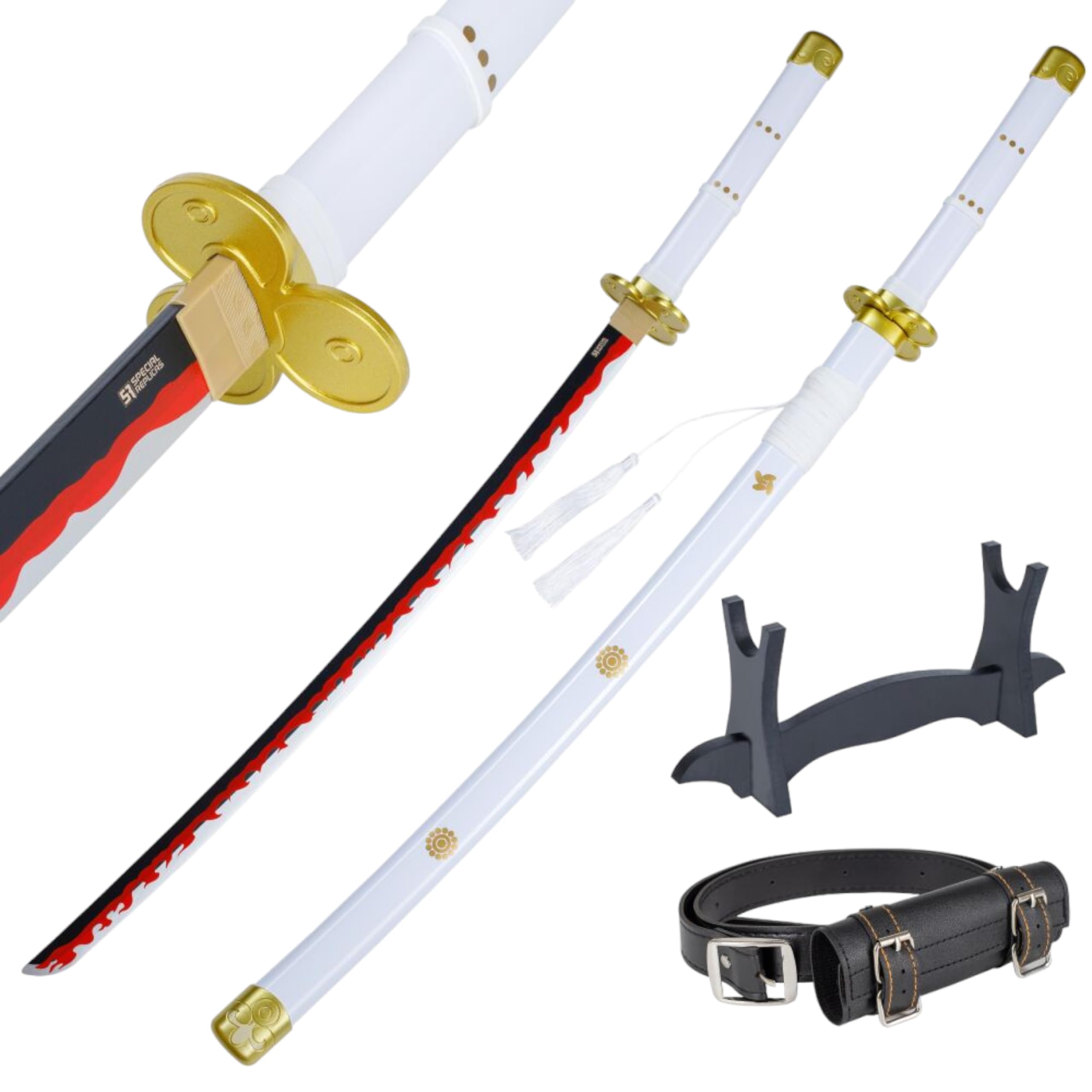 Bamboo Anime Katana Cosplay Sword, Katana Inspired Roronoa Zoro One Piece Sword 105cm 41 Inch a variety of styles to choose from