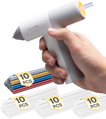 Pistola de Cola Quente, Barras de 40PCS, Aquecimento Rápido 30s