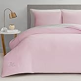 Juicy Couture Marshmallow Pink Velour Full/Queen Comforter Set - 3 Piece Luxury Bedding Ensemble