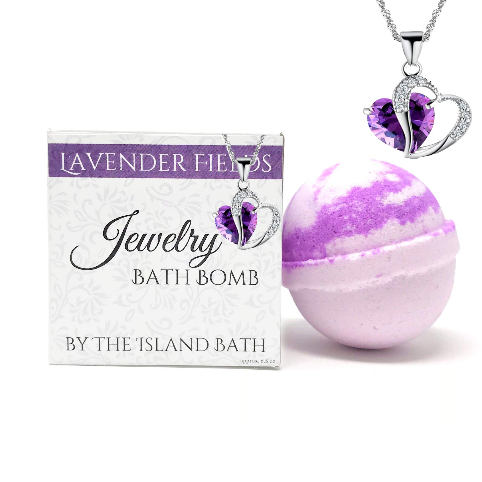 Amazon.com : Jewelry Bath Bomb with Heart Necklace - XL- Made in USA