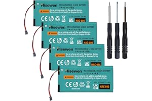 Hisewen JoyCon Battery Replacement, 4 Pack HAC-006 Battery for Nintendo Switch HAC-015 HAC-016 Joy-Con Controller