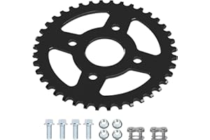 YOXUFA 40/41/420 Chain 40T Tooth Mini Bike Sprocket 40mm Bore for Coleman BT200X CT200U CT200U-EX Baja Warrior TrailMaster Massimo MB165 MB200 Axis M200 Predator 212 196cc 200cc 6.5hp Go Kart Parts