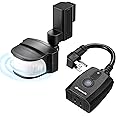 DEWENWILS Motion Sensor Outlet, Indoor Outdoor Motion Sensor Plug ...