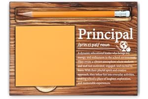 MFOMFO Principal Thank You Gifts for Women, Principal Appreciation Gifts for Women, Principal Gifts from Student, Principal Gifts Ideas, Principal Gifts Funny Office Self-Stick Note Pad Holders-LBB24