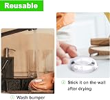 Dermasy 6PCS Clear Round Rubber Door Stopper Wall Protector Self Adhesive Bumper view 5