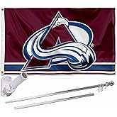 Colorado Avalanche Flag Pole and Bracket Set