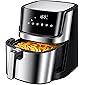 Air Fryer, 5.8QT Large Air Fryers 8-in-1 Hot Airfryer Cooker Oilless with Digital Touch Screen, Nonstick Basket and 30…