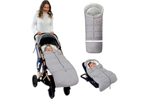 LAT LEE AND TOWN LAT Baby Warm Bunting Bag Universal,Extended and Removable,Stroller Sleeping Bag Cold Weather,Waterproof Toddler Footmuff