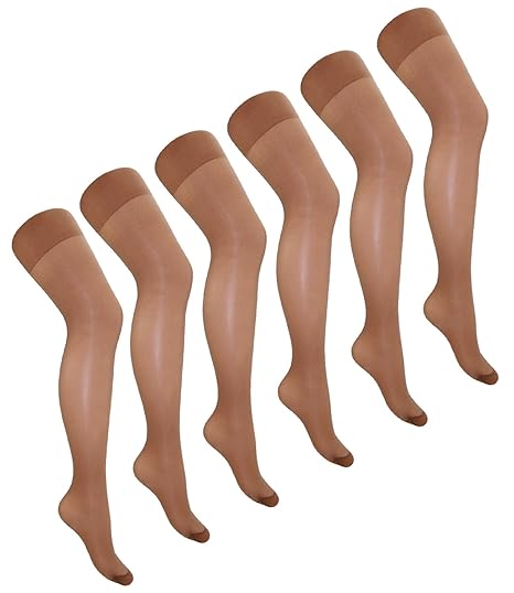 EveryHead Riese 2er, 4er oder 6er Pack Feinstrumpfhosen Damenstrumpfhosen Sparpack Markenstrumpfhosen XXL Übergröße für Damen