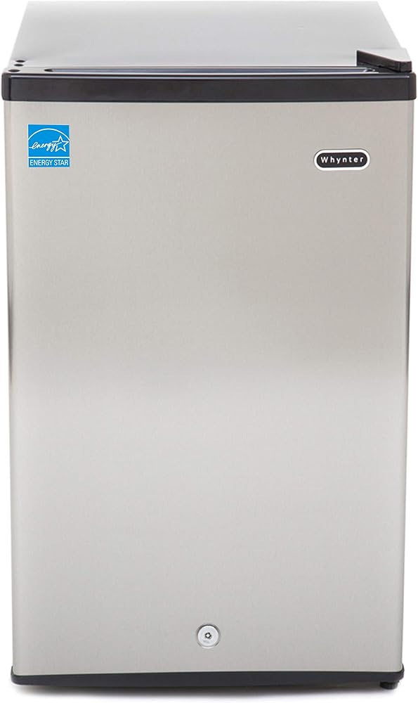 Whynter Upright Freezer/Fridge Convertible 3 Cu Ft Energy Star, CUF-301SS | Adjustable Thermostat and Security Lock, Energy S