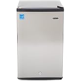 Whynter Upright Mini Freezer, 3.1 Cu Ft, Silver, CUF-301SS | Adjustable Thermostat &amp; Security Lock, Energy Star Rated, Reversible Door, Adds Compact Frozen Storage at Home