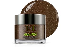SNS HEALTHY NATURAL NAILS SNS Nail Dip Powder, Gelous Color Dipping Powder - Brass Chandelier (Brown/Bronze, Shimmer) - Long-Lasting Dip Nail Color Lasts 14 Days - Low-Odor & No UV Lamp Required - 1oz