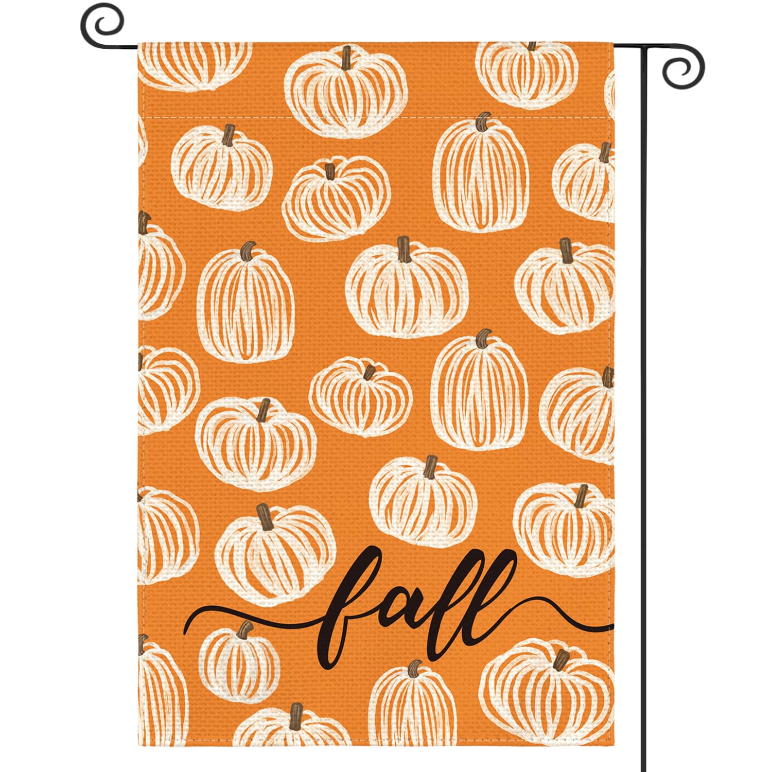 Photo 1 of AVOIN colorlife Fall Garden Flag 12x18 Inch Double Sided Outside, Autumn Pumpkins Seasonal Yard Outdoor Flag