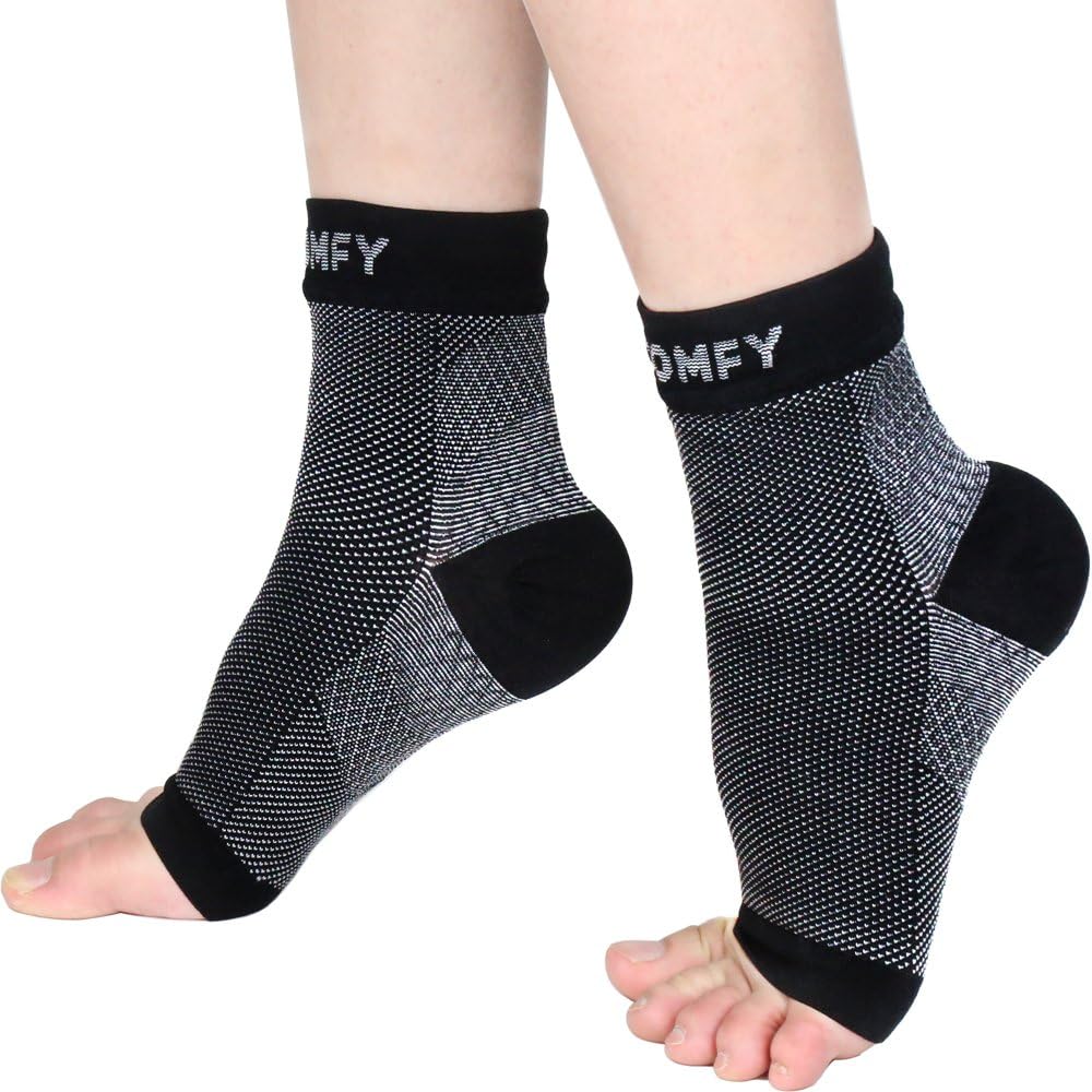 Plantar Fasciitis Socks with Arch &Ankle Support -Compression Foot Sleeves for Plantar Fasciitis Pain Relief- Compression Socks for Women Men-Treatment for Everyday Use-Better Than Night Splint,M