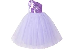 ekidsbridal One-Shoulder Sequin Tutu Flower Girl Dress Corset Dress Wedding Pageant Dresses Ball Gown Tutu Dresses