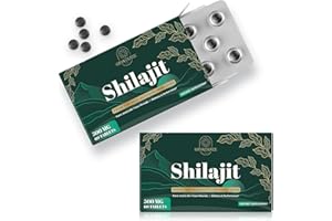 KANACOUFCE 30,000 MG Shilajit Tablets, Shilajit Himalayan Organic, with Fulvic Acid & 85+ Trace Minerals, More Effective Than Shilajit Resin & Capsules, Shilajit for Men & Women, with Lab Test. 120 Count.