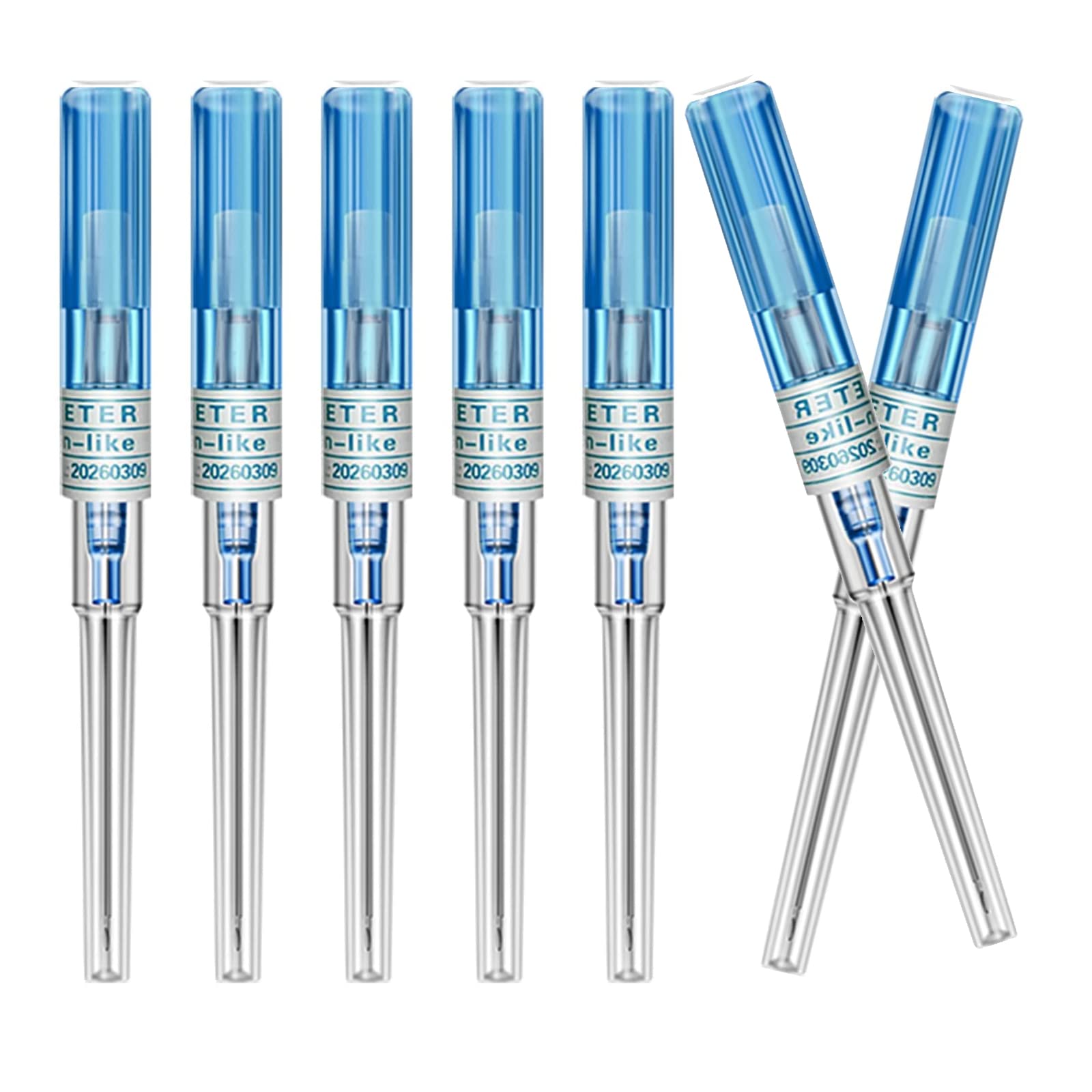 Unihuby Piercing Needle Set - 50PCS 22G Catheter Piercing Needles for Ear, Nose & IV Procedures - Tools & Kits (22G)