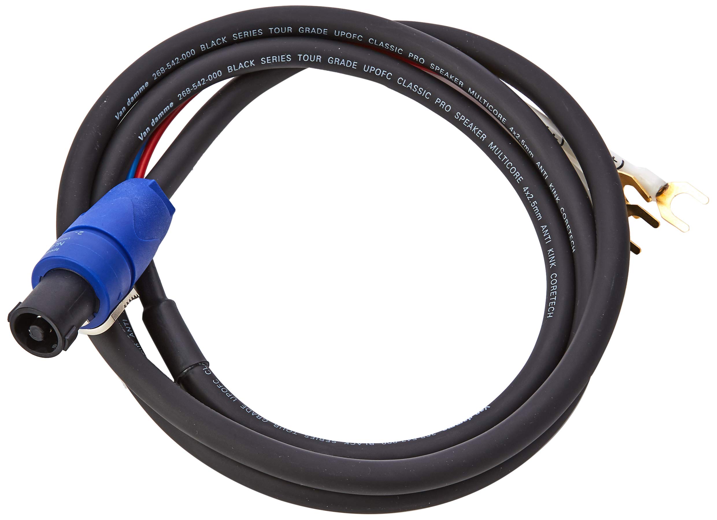 REL/MJ Acoustics 3 Wire Sub Speaker Cable Neutrik Speakon to Spade end Subwoofer (1.5 m)