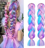Aomig Braiding Hair Extensions 2Pcs 4 Color Jumbo Braids 122cm High Temp Wire view 8