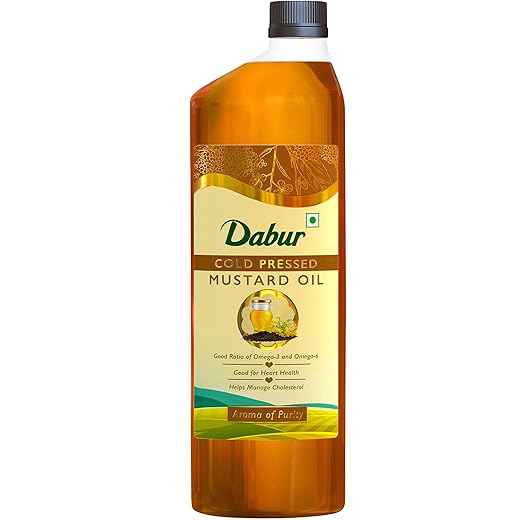 Dabur Cold Pressed Mustard Oil, 1L