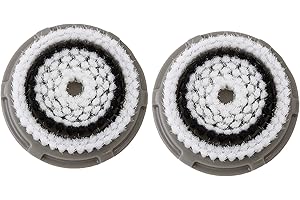MYRA PARKER Facial Cleansing Brush Head Replacement, Facial Cleansing Brush Head, Normal Facial Brush Heads, for Acne Prone, Clogged, Enlarged Pore Skins (2Pack/Grey)