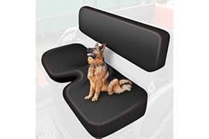 BORDAN RTV Waterproof Seat Cover for Kubota RTV 400 & RTV 500, 1680D Heavy Duty Seat Covers for Kubota Tractor UTV Outdoor Seat Cover Set Full Protection, Black (2 PCS)