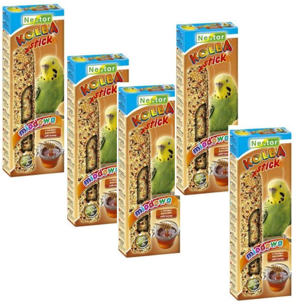 Nestor Bird Food Budgerigars With Honey 5 X 2 Packs Nibblesticks