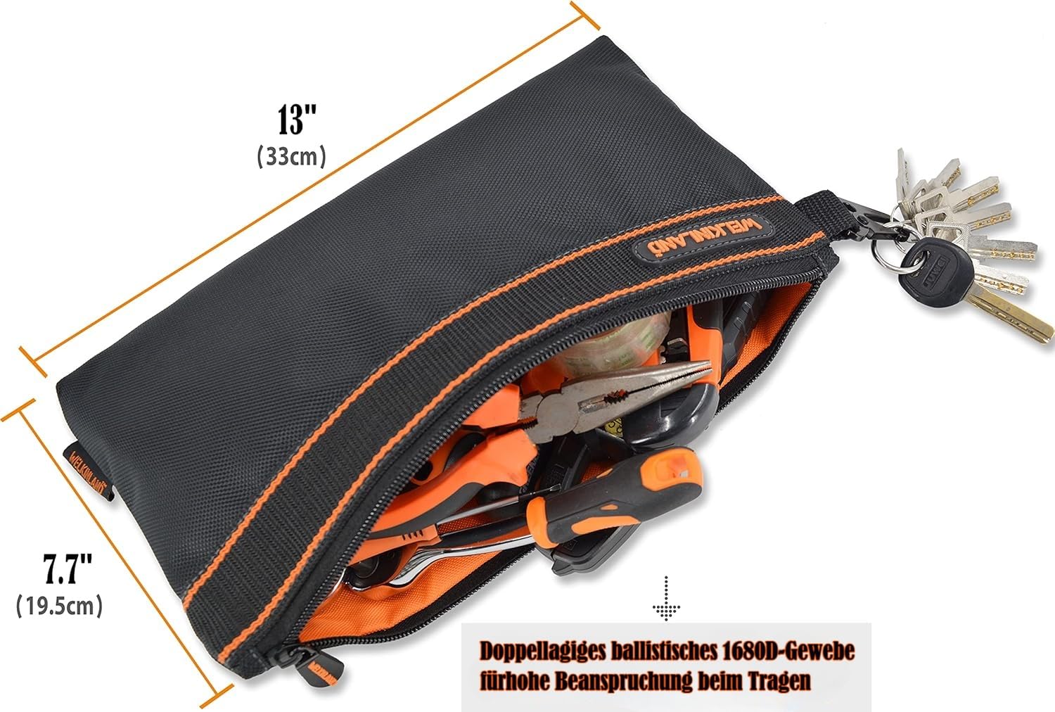 Kleine Werkzeugtasche, robuste Werkzeugtasche, ElektrikerWerkzeugtasche, Werkzeugtaschen mit Clip, ElektrikerWerkzeugtasche, Werkzeugtasche, kleine Werkzeugtasche, Werkzeugtasche mit 6