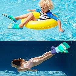 Gugmoy Kids Swim Fins,Comfortable Silicone Flippers