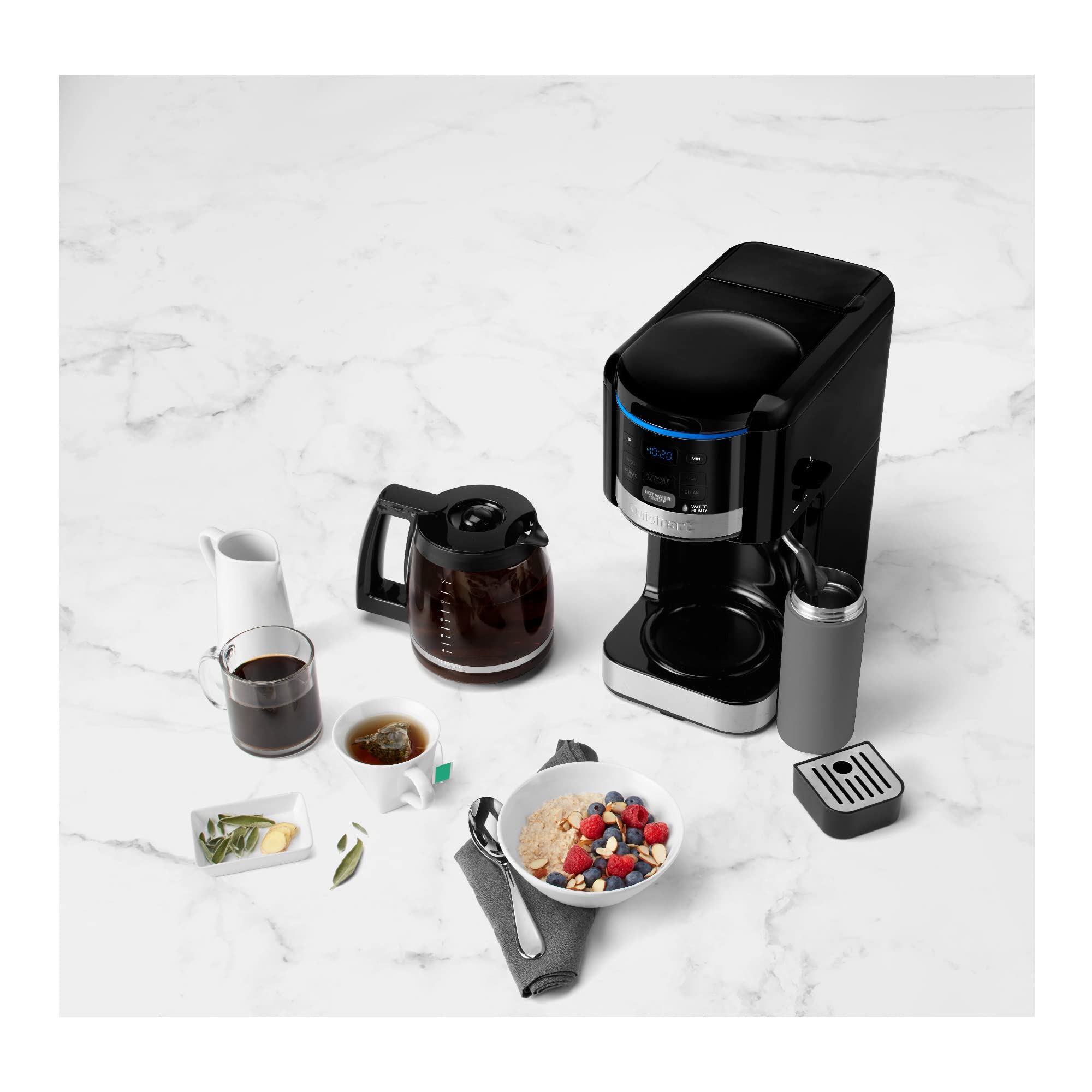 Cuisinart CHW-16 Cafetera programable de 12 tazas y sistema de agua caliente Nuevo Negro