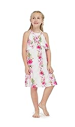 Matching Hawaiian Luau Mother Daughter Halter Dress