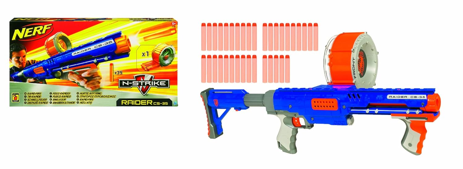 Amazon.com: Nerf N-Strike Raider Rapid Fire CS-35 Dart Blaster: Toys & Games