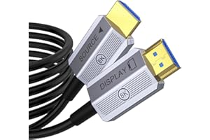 Fibopitcal 8K Fiber Optic HDMI Cable 100ft, 48Gbps Long HDMI 2.1 Cable 8K@60Hz/4K@120Hz, Ultra HD HDR, Directional (Source to Display), for PS5 4 3/Xbox/TV/Monitor/Laptop/Projector/Blu-ray