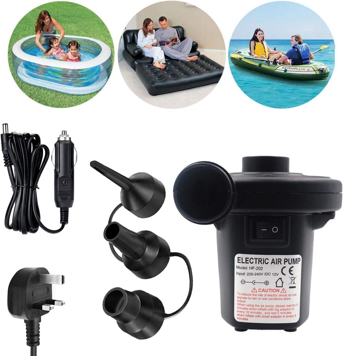 electric pump for paddling pool