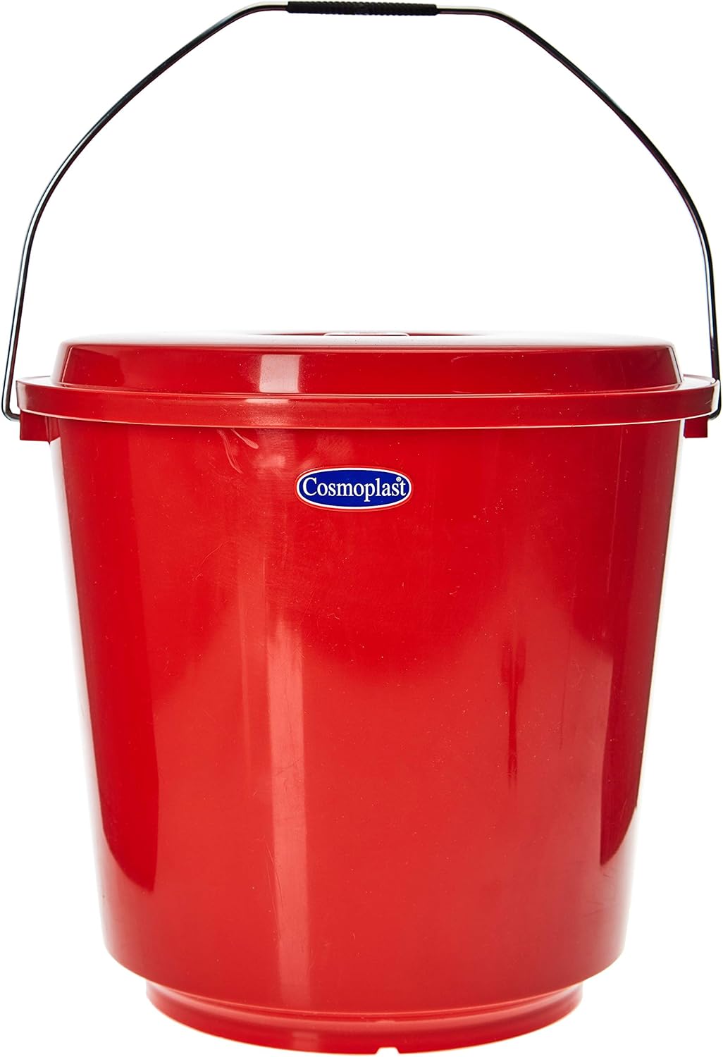 Cosmoplast Plastic EX Bucket with Lid and Handle for Cleaning and