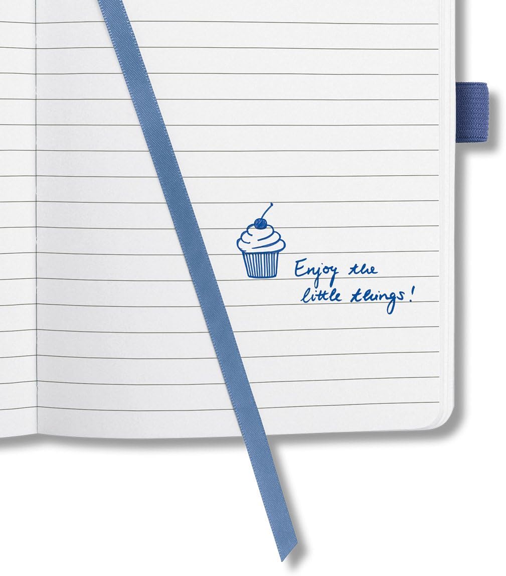 SIGEL JN101 Notebook Jolie, approx. A5, lined, hardcover, design indigo Blue, dark blue, approx. A5 (13,5 x 20,3 cm) - Image 5