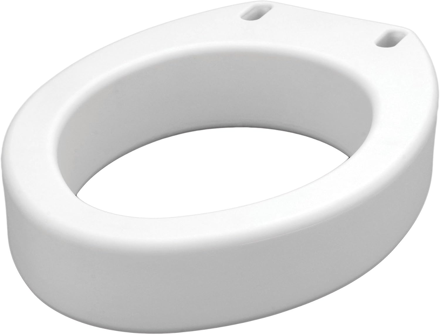 NOVA Medical Products Toilet Seat Riser, Raised Toilet Seat (For Under Seat), For Elongated Toilet Seat, White: Health & Personal Care