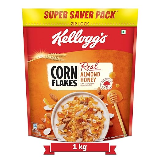 Kelloggs Corn Flakes Real Almond and Honey, 1 kg