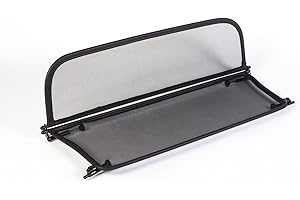 Déflecteur de vent pliable avec fermeture rapide - noir pour Mini Cabriolet R52/R57 (2004-2016) | Filet Anti-Remous Coupe | D