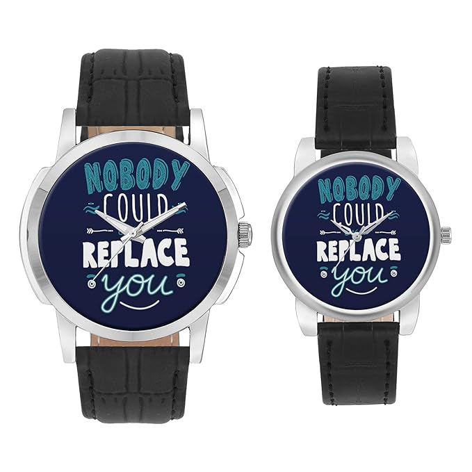 Quartz Movement Analogue Multicolour Dial Couple Watch Combo