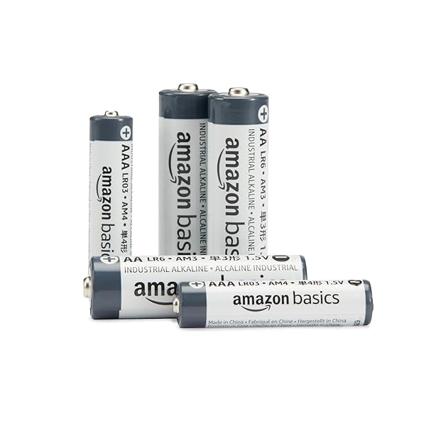 AMAZON BASICS 300-PACK AA ALKALINE INDUSTRIAL BATTERIES, 1.5 VOLT, 5-YEAR SHELF LIFE