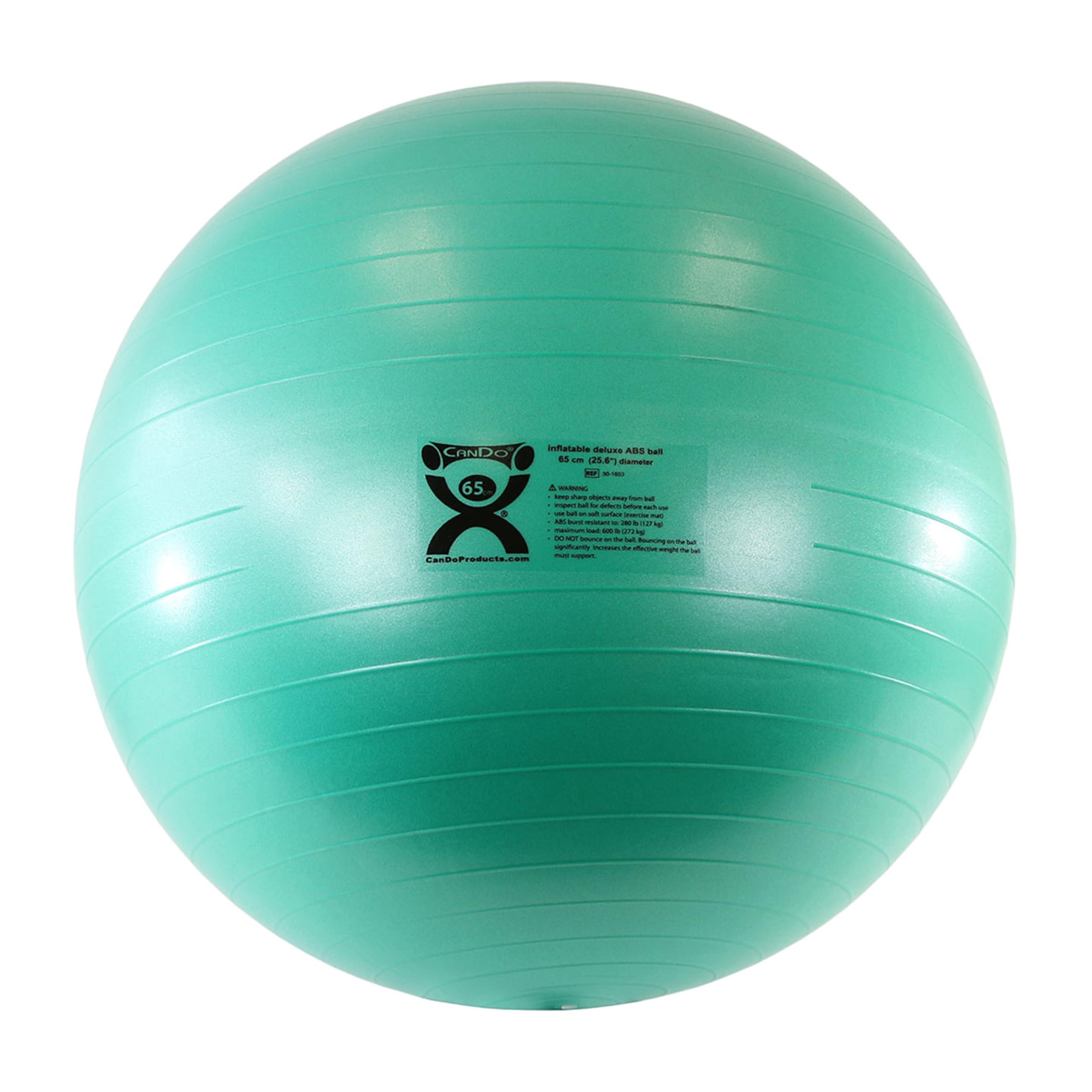 CanDo Exercise ball - CanDo® Deluxe Anti-Burst Gym ball, diameter 65cm, green