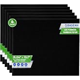 Bagean Airmega AP-1512HH Carbon Pre-Filter - Compatible Coway Air Purifier | Fits Coway Filter Replacement AP 1512HH and 200M - Activated Carbon Filters Absorb Odor &amp; Freshen the Air (6-Pack)