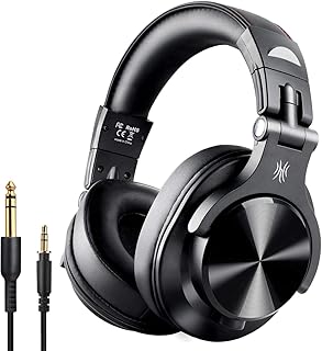 OneOdio Bluetooth Kopfhörer Over Ear Geschlossene HiFi Studiokopfhörer mit Share Port, kabellose 40Stdn Headphone kabelgebundeneDJ-Kopfhörer für E-Drum Piano Gitarre AMP Recording und Monitoring
