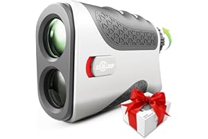 Gaialoop Laser Golf Rangefinder with Slope, Golfing Distance Range Finder with Carrying Case, Flagpole Pin Lock Vibration, High-Precision 6X 650 for Disc Golf Golfing Hunting Target-Shooting Yardage