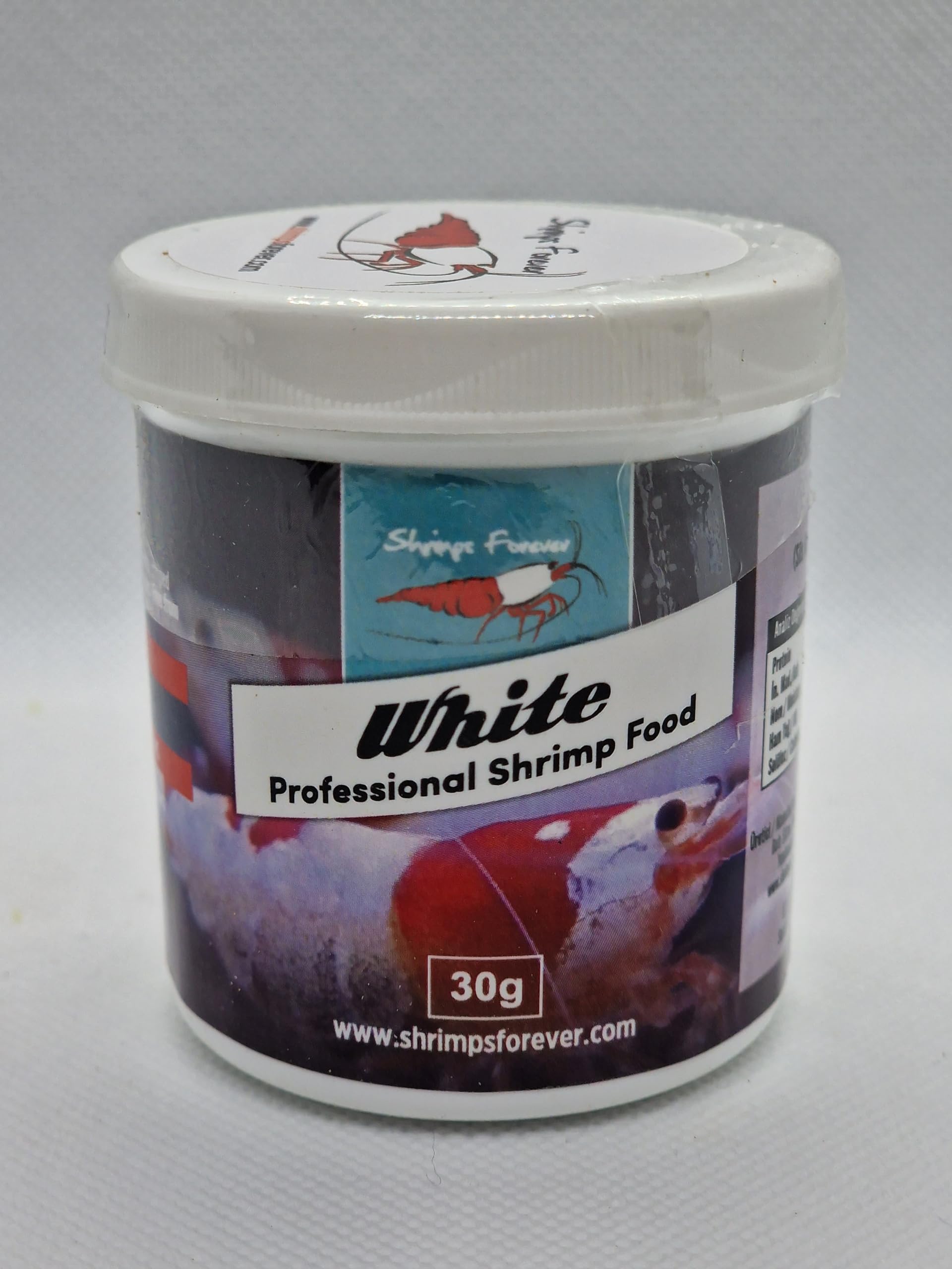 Shrimps Forever White | 30g - Additional shrimp feed which is used to strengthen the white coloration of shrimp. — image 1