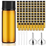Tanlade 100 Pcs 5ml (1/6 Oz) Small Glass Bottles