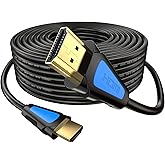 Fuwaderp HDMI Cable 75 ft-Big OD 9.0 in-Wall CL3 Rated 18Gbps Supports 4K@60HZ,HDR,ARC,Ultra HD,3D,1080P Compatible with Lapt
